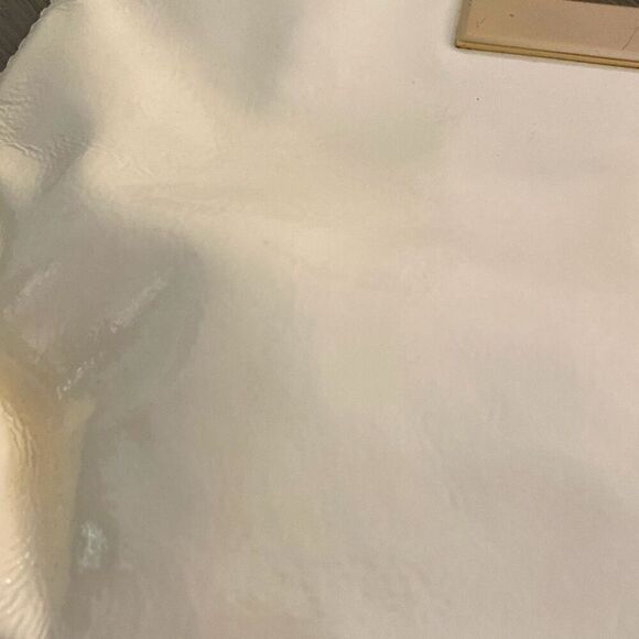 MICHAEL Michael Kors Off-White Patent Leather Top Handle Frame Clutch - Picture 3 of 6